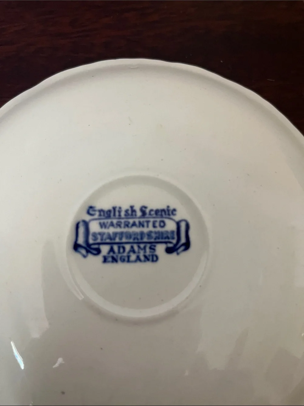 English Scenic Warranted Staffordshire Adam’s England Plates Set of 3
